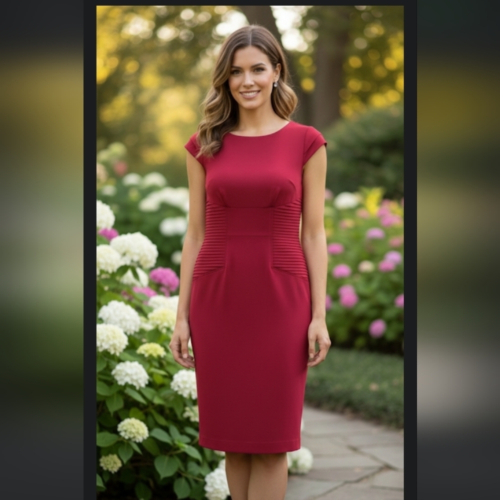 Adrianna Papell Red Stunning Dress